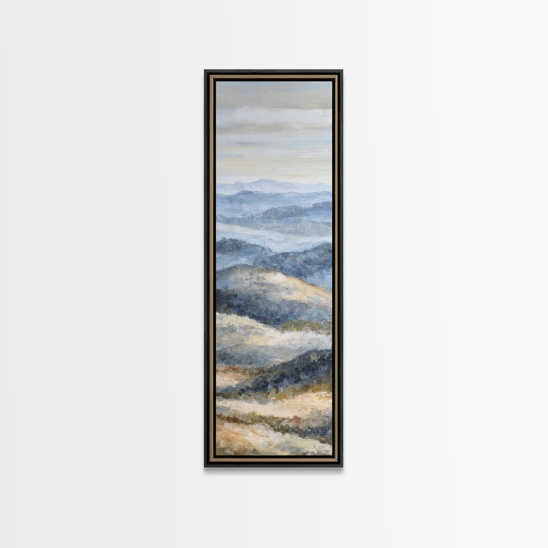 Sunlit Rolling Hills Canvas Print, Above Sofa Art, 3 Piece Wall Art, Living Room Decor, Fine Art, Statement, Neutral Decor, ASA-1x3-5