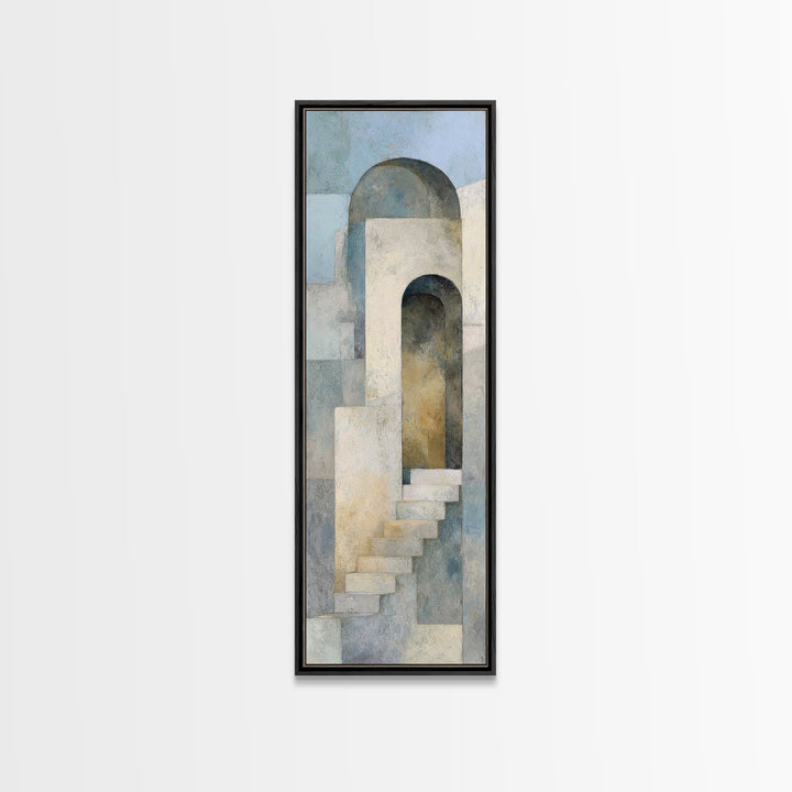 Architectural Arch Study Canvas Print, Above Sofa Art, Statement Artwork, Living Room Decor, Statement, Mid Century Modern, ASA-1x3-93