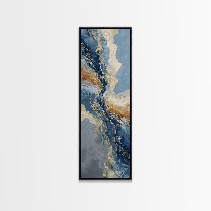 Textured Plaster Abstract Canvas Print, Above Sofa Art, Watercolor Painting, Living Room Decor, Statement, Bauhaus Print, ASA-1x3-95