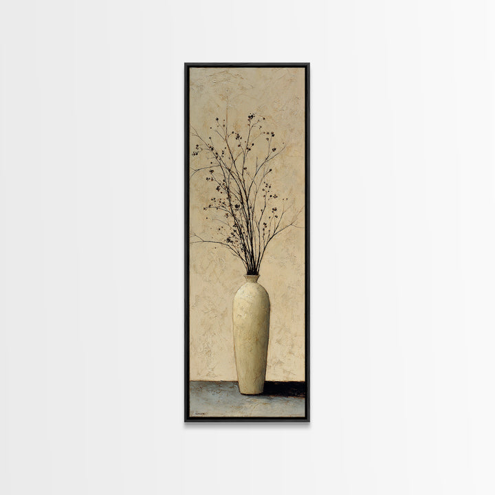 Large Neutral Still Life Canvas Print, Above Sofa Art, Botanical Wall Art, Living Room Decor, Fine Art, Statement, ASA-1x3-98