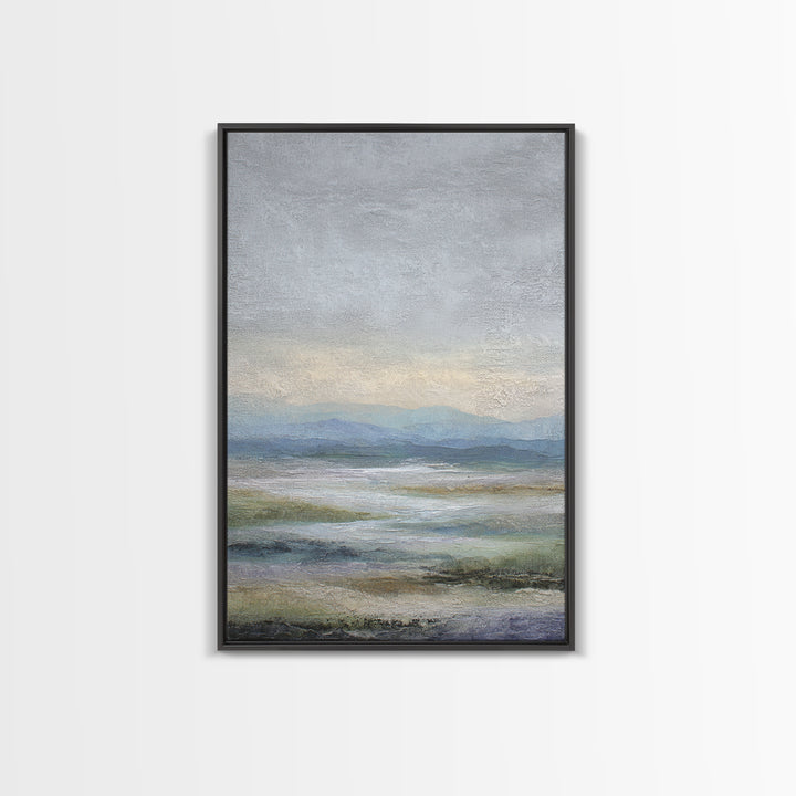 Abstract River Bends Canvas Print, Above Sofa Art, Japandi Wall Art, Living Room Decor, Fine Art, Statement, Boho Decor, ASA-2x3-31