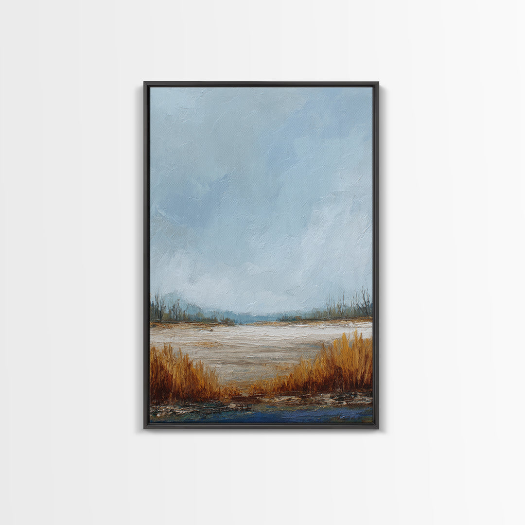 Oversized Abstract Landscape Canvas Print, Above Sofa Art, Canvas Wall Art, Living Room Decor, Statement, Living Room Wall Art, ASA-2x3-81