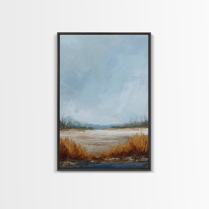 Oversized Abstract Landscape Canvas Print, Above Sofa Art, Canvas Wall Art, Living Room Decor, Statement, Living Room Wall Art, ASA-2x3-81