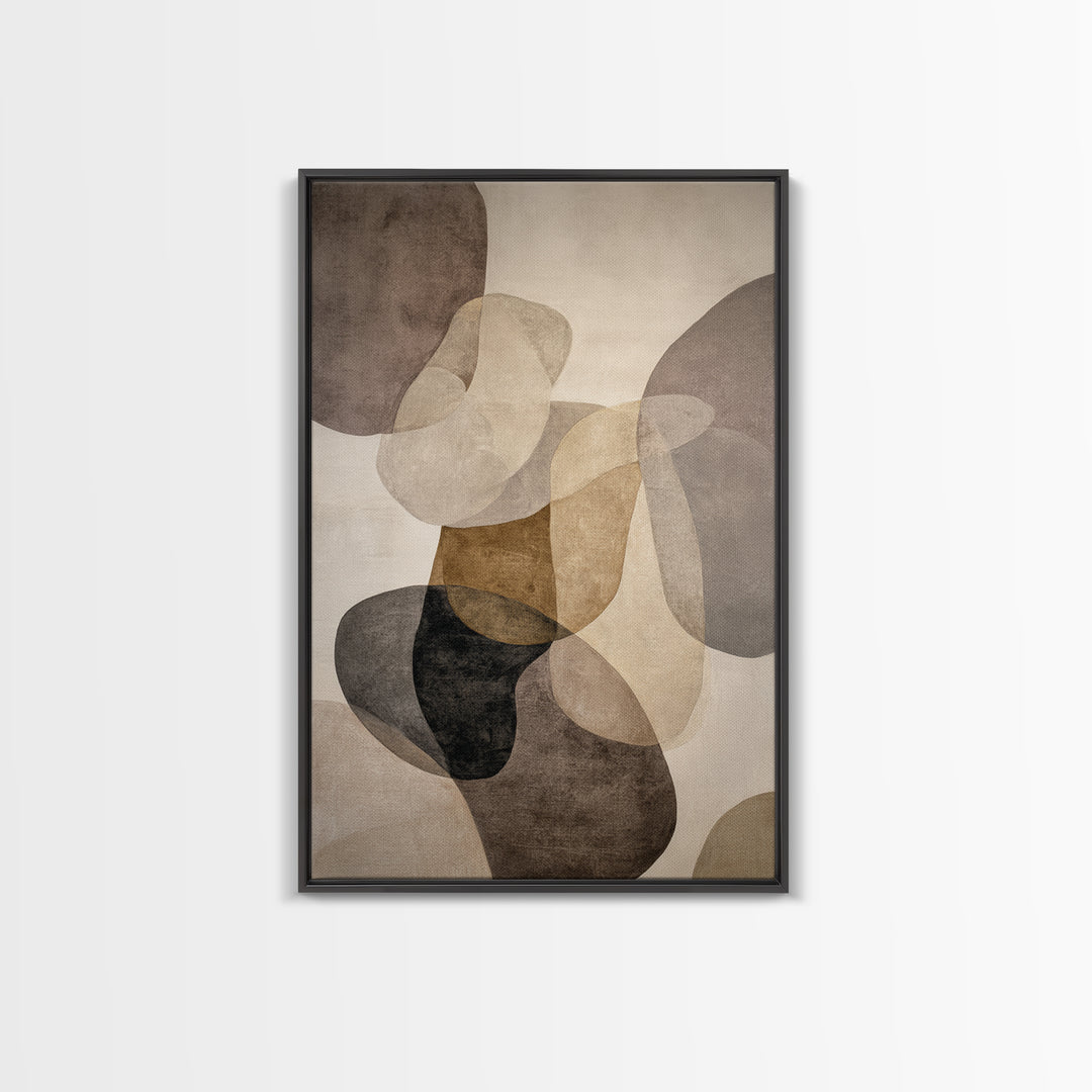 Large Modern Organic Shapes Canvas Print, Above Sofa Art, Contemporary Art, Living Room Decor, Abstract Art, Statement, ASA-2x3-82