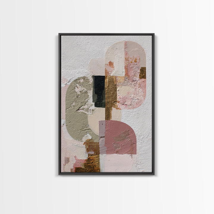 Luxury Monochrome Stone Composition Canvas Print, Above Sofa Art, Home Decor, Living Room Decor, Fine Art, Statement, ASA-2x3-99