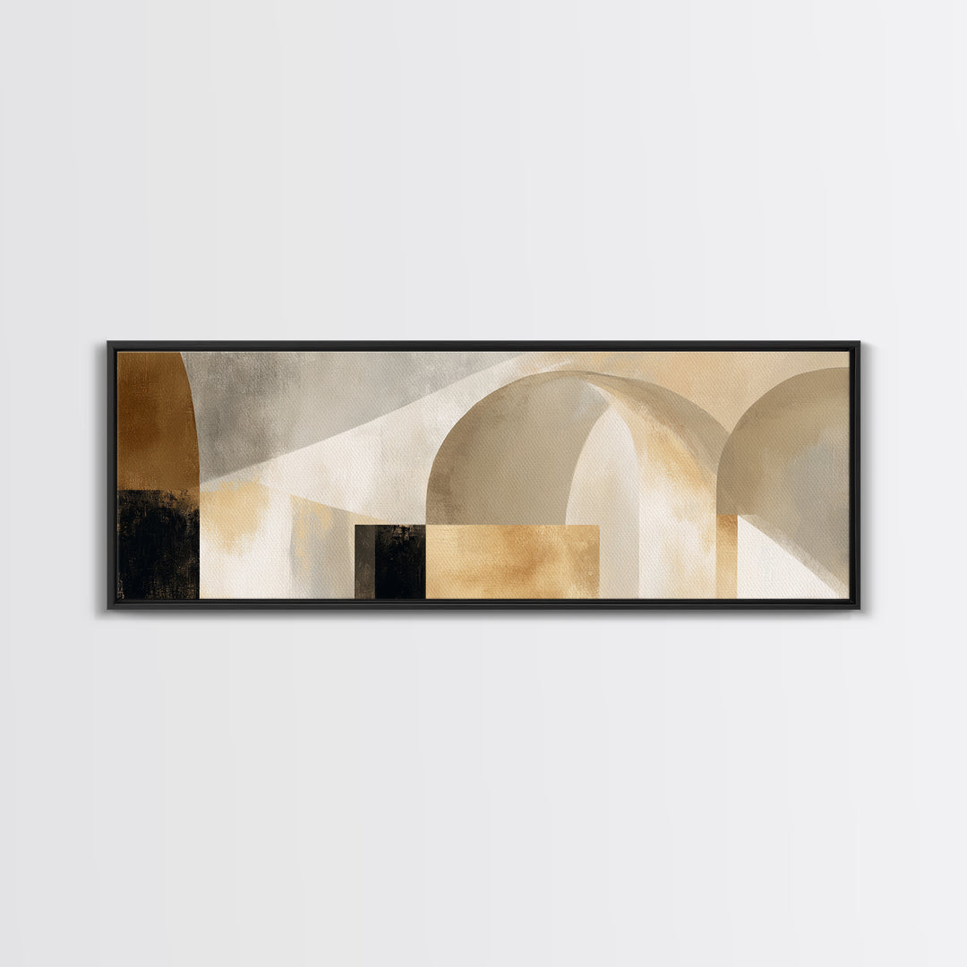 Architectural Arch Study Framed Canvas Print, Above Sofa Art, Textured Wall Art, Living Room Decor, Fine Art, Statement, ASA-3x1-1