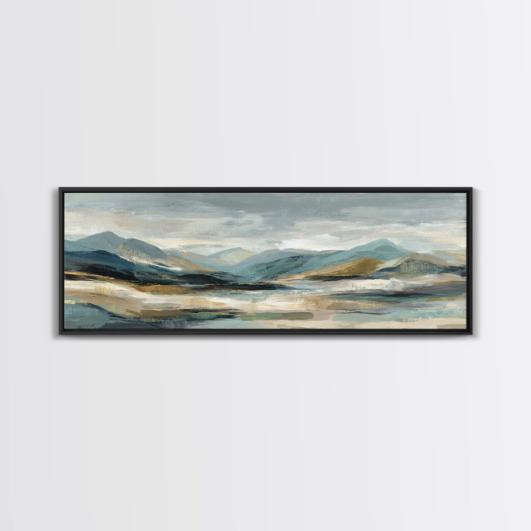 Sunlit Rolling Hills Canvas Print, Above Sofa Art, Living Room Decor, Fine Art, Statement 233, Set of Prints, Above Bed Decor, ASA-3x1-33