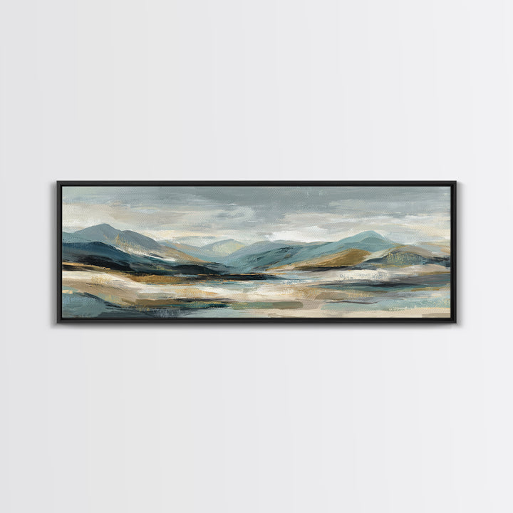 Sunlit Rolling Hills Canvas Print, Above Sofa Art, Living Room Decor, Fine Art, Statement 233, Set of Prints, Above Bed Decor, ASA-3x1-33