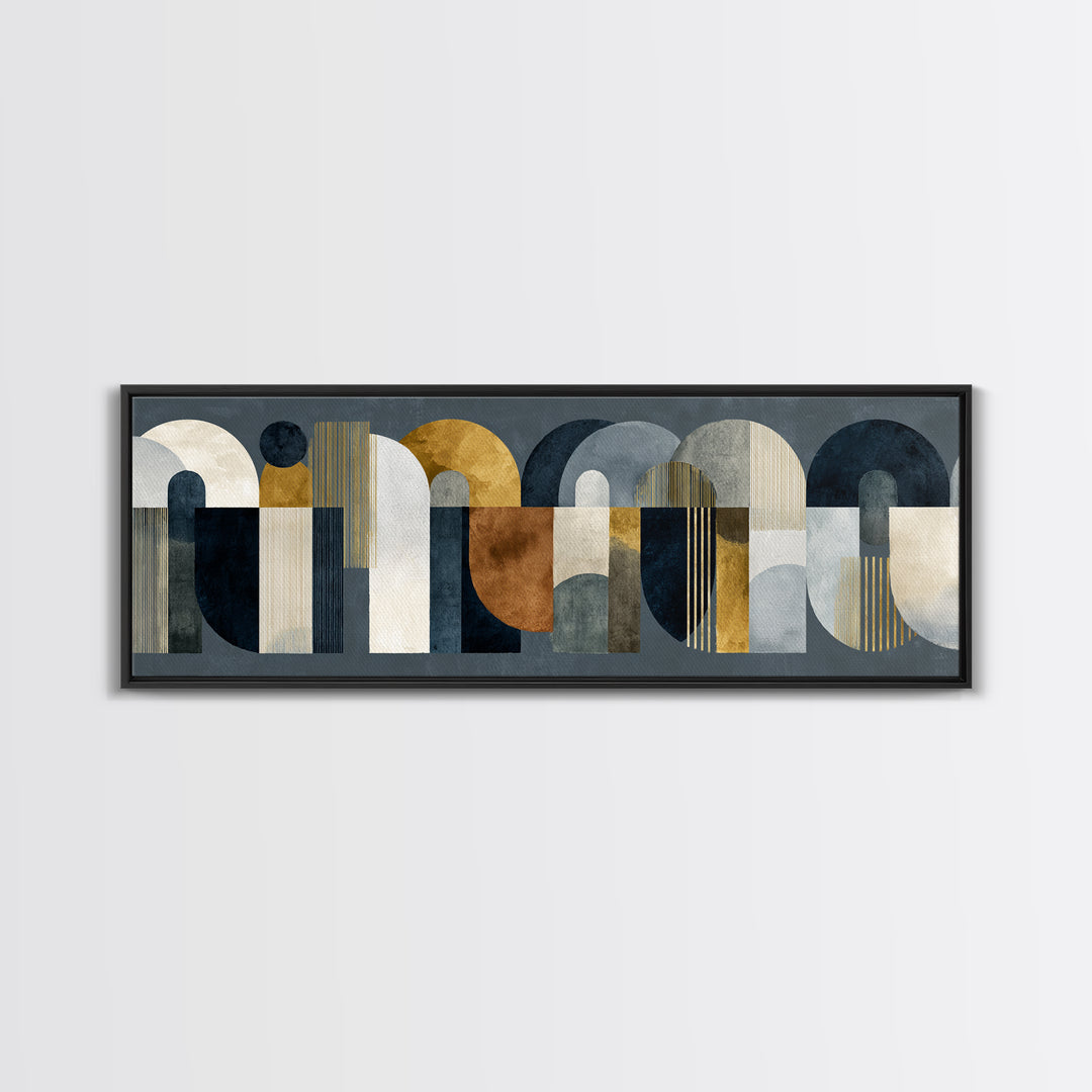 Luxury Monochrome Stone Composition Canvas Print, Above Sofa Art, Statement Artwork, Living Room Decor, Fine Art, Statement, ASA-3x1-35