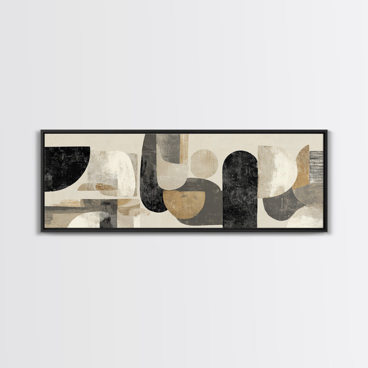 Large Modern Organic Shapes Canvas Print, Above Sofa Art, Abstract Wall Art, Living Room Decor, Abstract Art, Statement, ASA-3x1-42