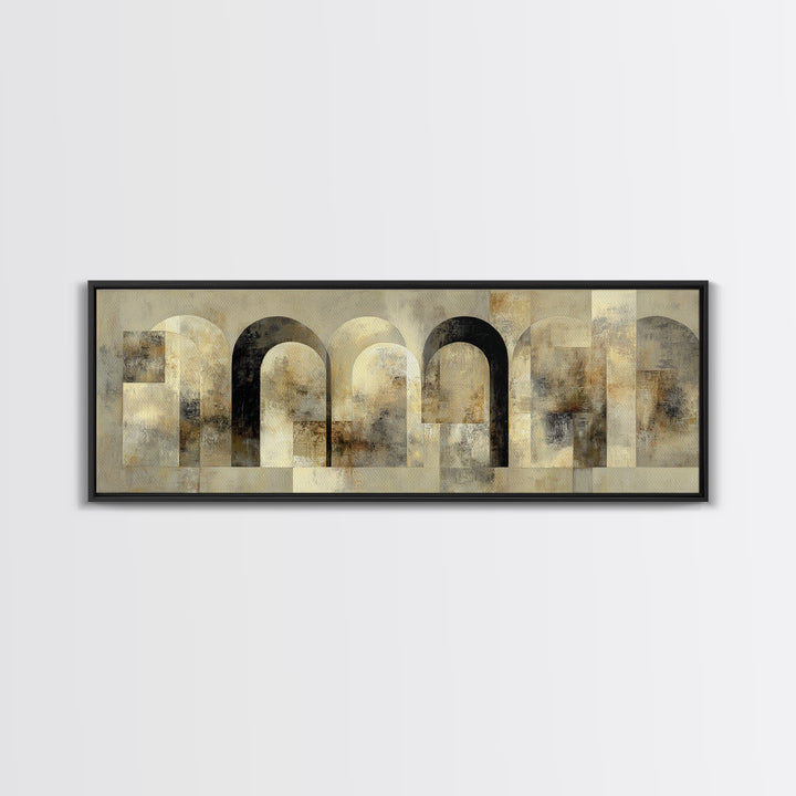 Architectural Arch Study Framed Canvas Print, Above Sofa Art, Living Room Wall Art, Living Room Decor, Fine Art, Statement, ASA-3x1-73