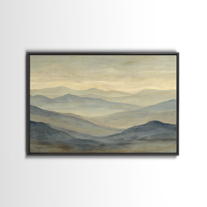 Sunlit Rolling Hills Canvas Print, Above Sofa Art, Abstract Wall Art, Living Room Decor, Fine Art, Statement, Above Bed Decor, ASA-3x2-21