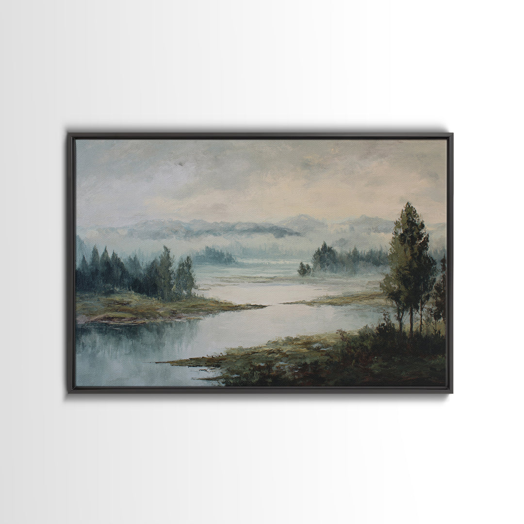Gallery Style Landscape with Expansive Negative Space Canvas Print, Above Sofa Art, Home Decor, Living Room Decor, Statement, ASA-3x2-28