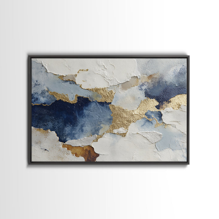 Textured Plaster Abstract Framed Canvas Print, Above Sofa Art, Set of 3 Prints, Living Room Decor, Abstract Art, Statement, ASA-3x2-39