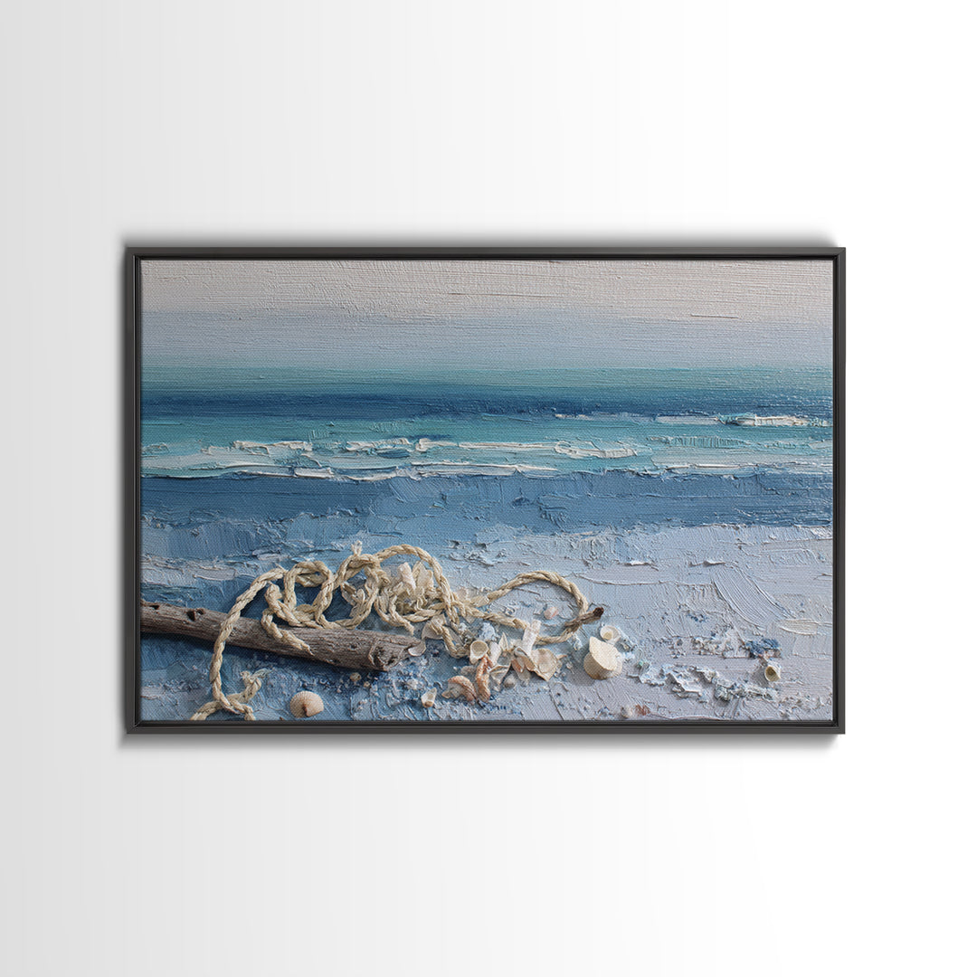 Moody Seascape at Twilight Canvas Print, Above Sofa Art, Modern Art, Living Room Decor, Fine Art, Statement, Art Print, ASA-3x2-88