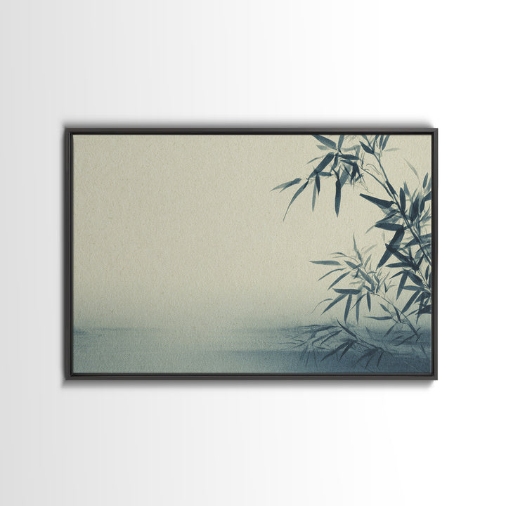 Minimal Bamboo Stalks Canvas Print, Asian Inspired Art, Floral Art, Living Room Decor, Fine Art, Harmony, Fine Art Print, ASI-3x2-48
