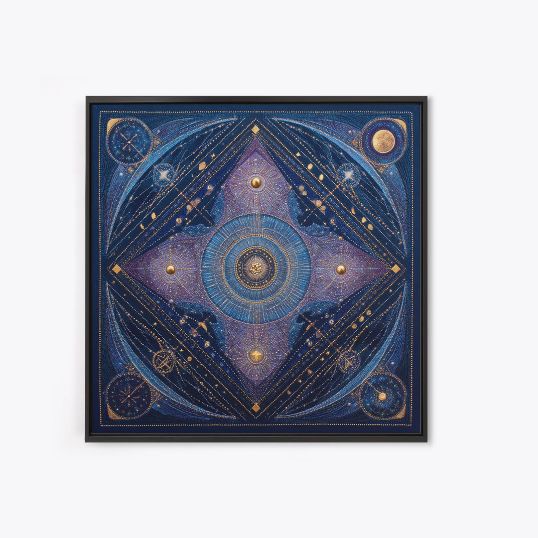 Scorpio Formed from Stars and Jeweled Shadows Canvas Print, Astrology Art, Astrology Wall Art, Living Room Decor, Zodiac, AST-1x1-34