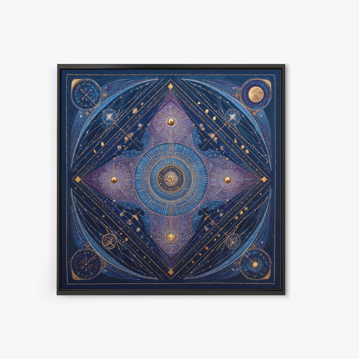 Scorpio Formed from Stars and Jeweled Shadows Canvas Print, Astrology Art, Astrology Wall Art, Living Room Decor, Zodiac, AST-1x1-34