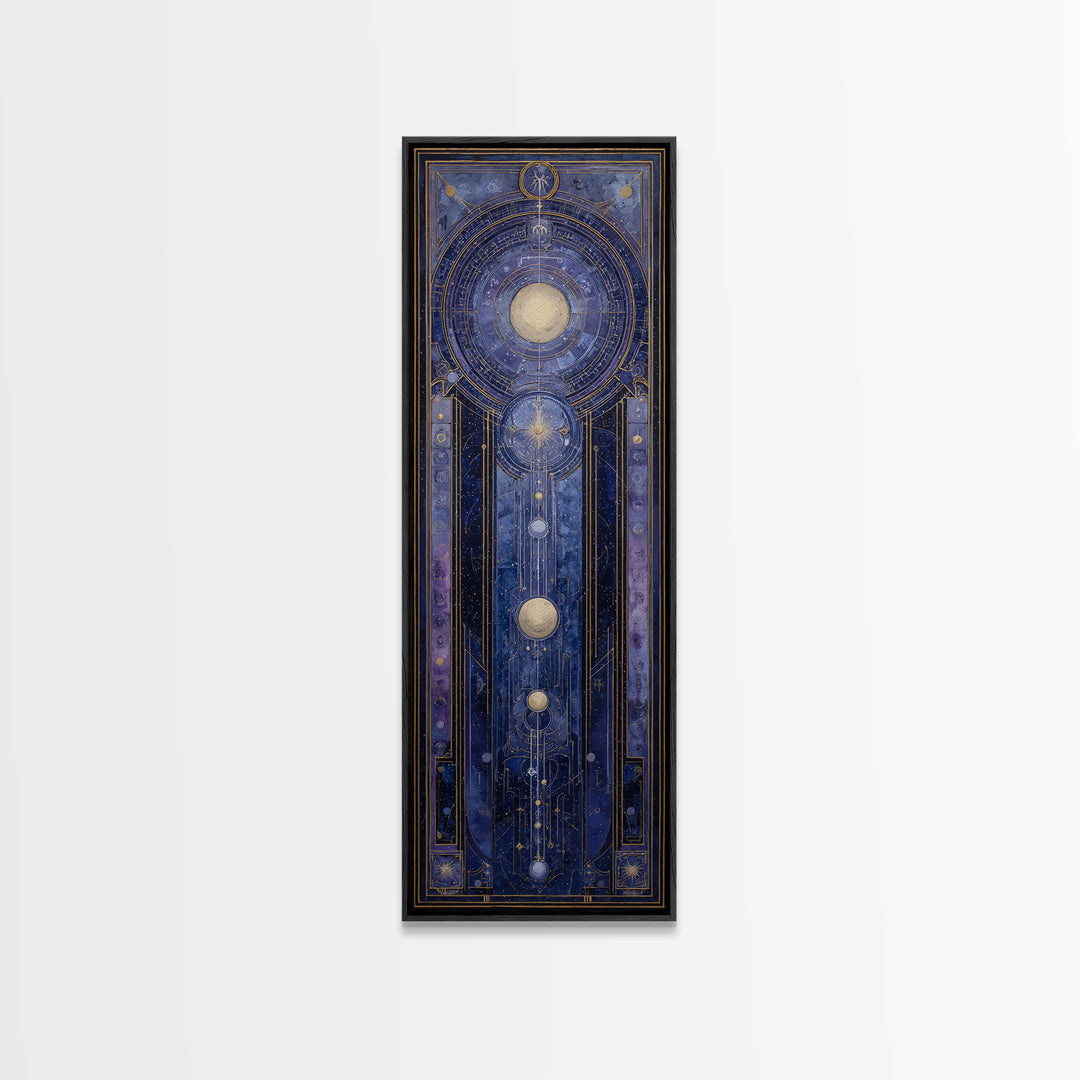 Scorpio Formed from Stars and Jeweled Shadows Canvas Print, Astrology Art, Astronomy Print, Living Room Decor, Fine Art, Zodiac, AST-1x3-22