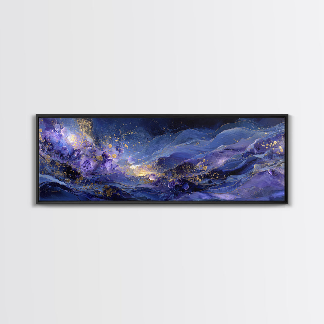 Dreamlike Night Garden Canvas Print, Astrology Art, Statement Artwork, Living Room Decor, Fine Art, Zodiac, Digital Art, AST-3x1-62