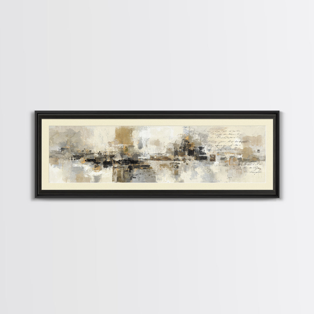 Antique Key and Handwritten Canvas Print, Bed and Breakfast Art, Bedroom Wall Decor, Living Room Decor, Fine Art Print, BAB-3x1-1