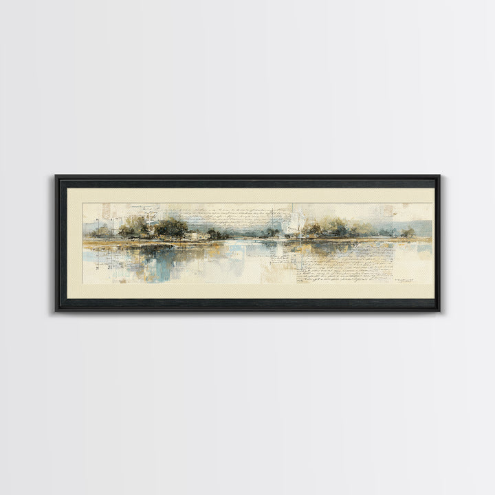 Antique Key and Handwritten Letter Arrangement Without Canvas Print, Bed and Breakfast Art, Bedroom Prints, Living Room Decor, BAB-3x1-49