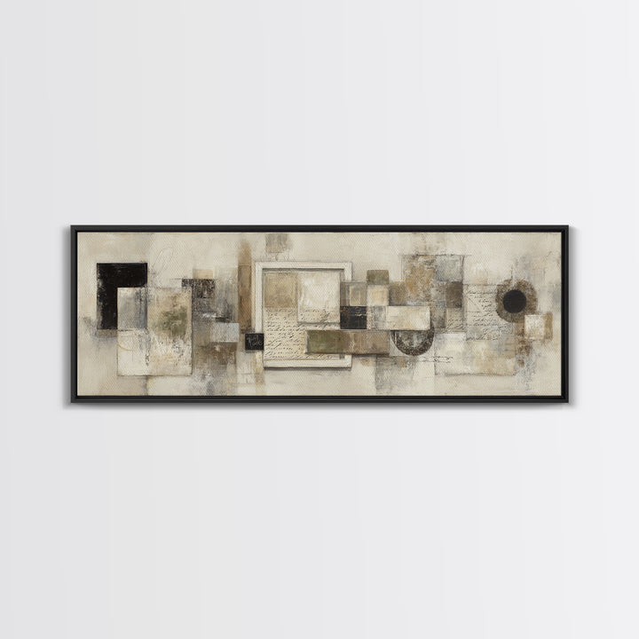 Antique Key and Handwritten Letter Arrangement Without Canvas Print, Bed and Breakfast Art, Neutral Decor, Living Room Decor, BAB-3x1-73