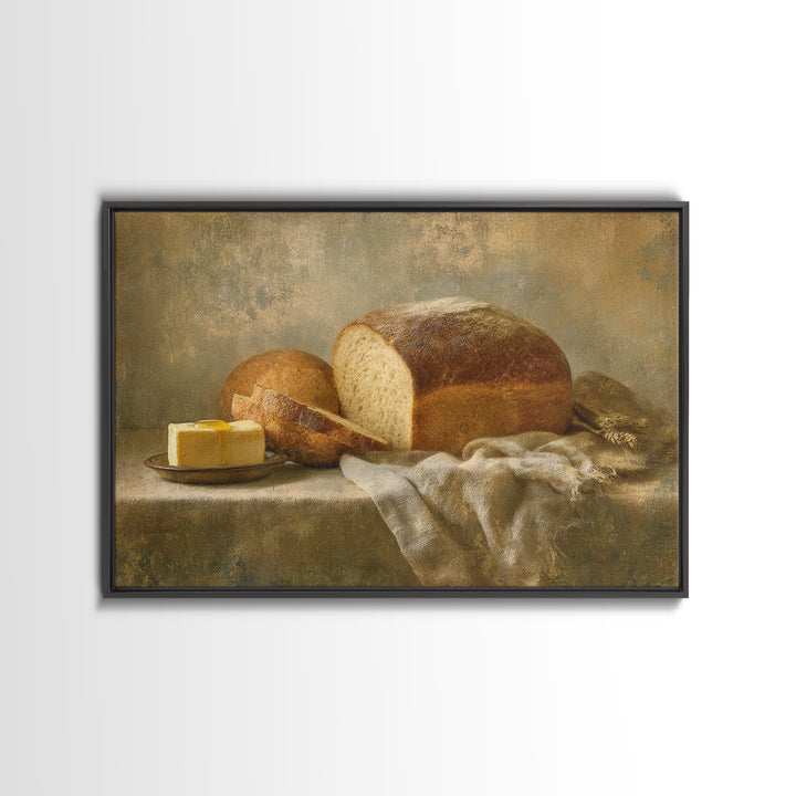 Freshly Baked Bread Canvas Print, Bed and Breakfast Art, Gallery Decor, Living Room Decor, Fine Art, Wall Art, BAB-3x2-48