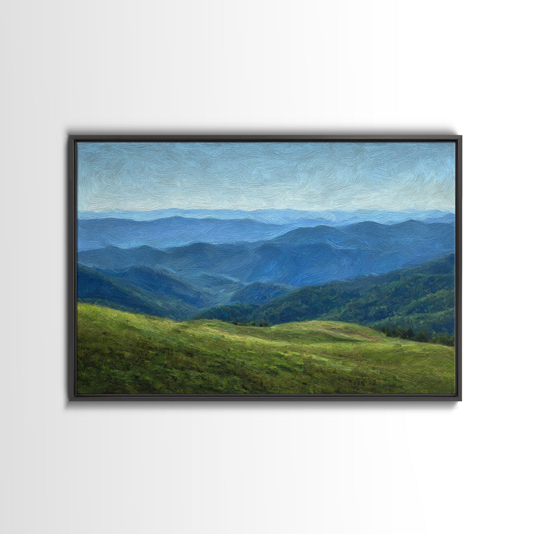 Classic Landscape with Rolling Green Hills Canvas Print, Bed and Breakfast Art, Bedroom Prints, Living Room Decor, Fine Art, BAB-3x2-52