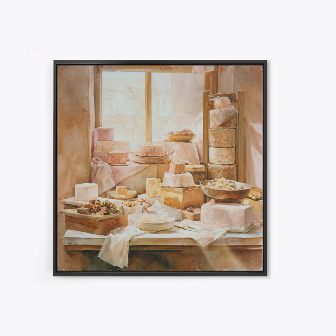 French Patisserie Window Display of Pastel Pastries Canvas Print, Bakery Art, Kids Art, Bakery Decor, Fine Art, Patisserie, BAK-1x1-26