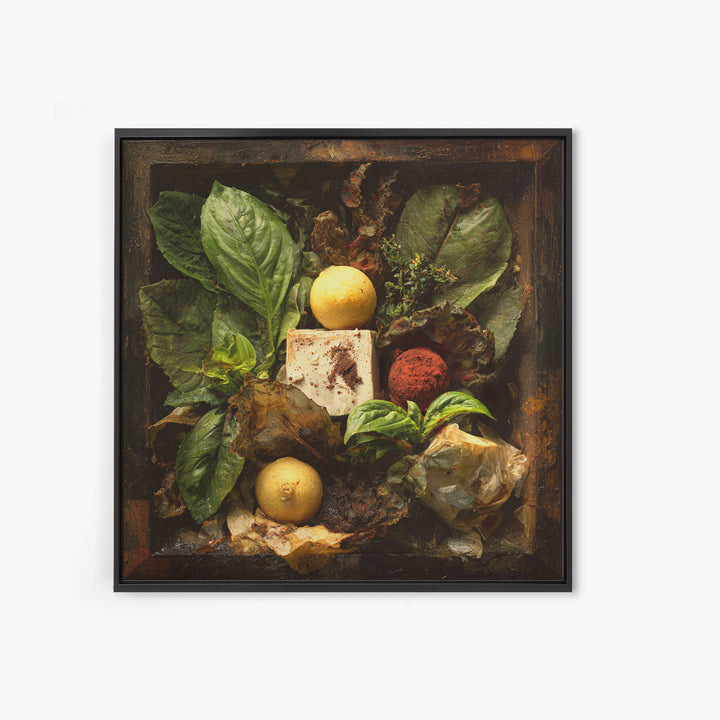 Chocolate Truffle Still Life Framed Canvas Print, Bakery Art, Modern Decor, Bakery Decor, Fine Art, Patisserie, Wall Decor, BAK-1x1-67