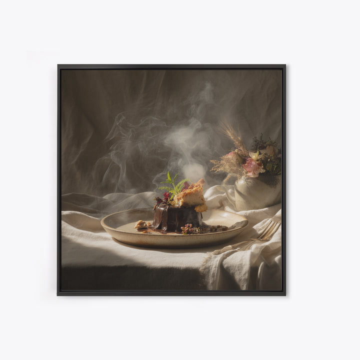 Chocolate Truffle Still Life Canvas Print, Bakery Art, Room Decor, Bakery Decor, Fine Art, Patisserie, Digital Print, BAK-1x1-91