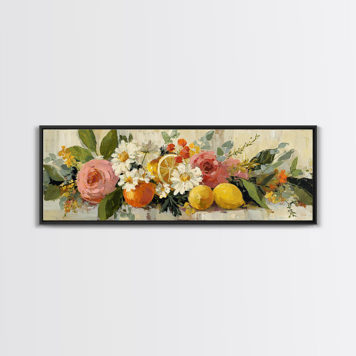 Cupcake Bouquet Painted Canvas Print, Bakery Art, Kitchen Wall Art, Bakery Decor, Oil Painting, Patisserie, Bakery Sign, BAK-3x1-95
