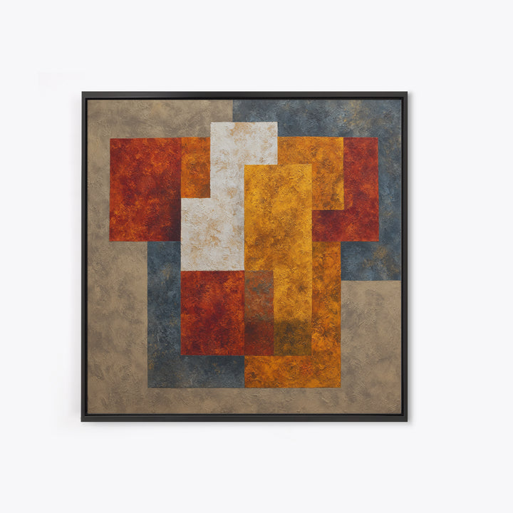 Sports Jersey Abstract Framed Canvas Print, Basement Art, Gallery Decor, Living Room Decor, Abstract Art, Retreat, BAS-1x1-78