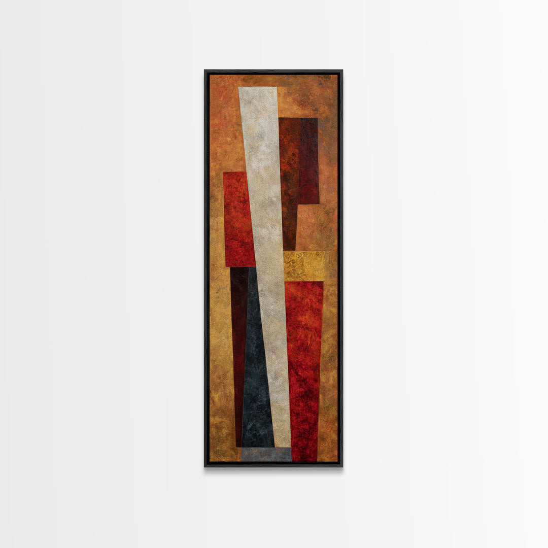 Sports Jersey Abstract Framed Canvas Print, Basement Art, Modern Decor, Living Room Decor, Abstract Art, Retreat, Home Decor, BAS-1x3-66