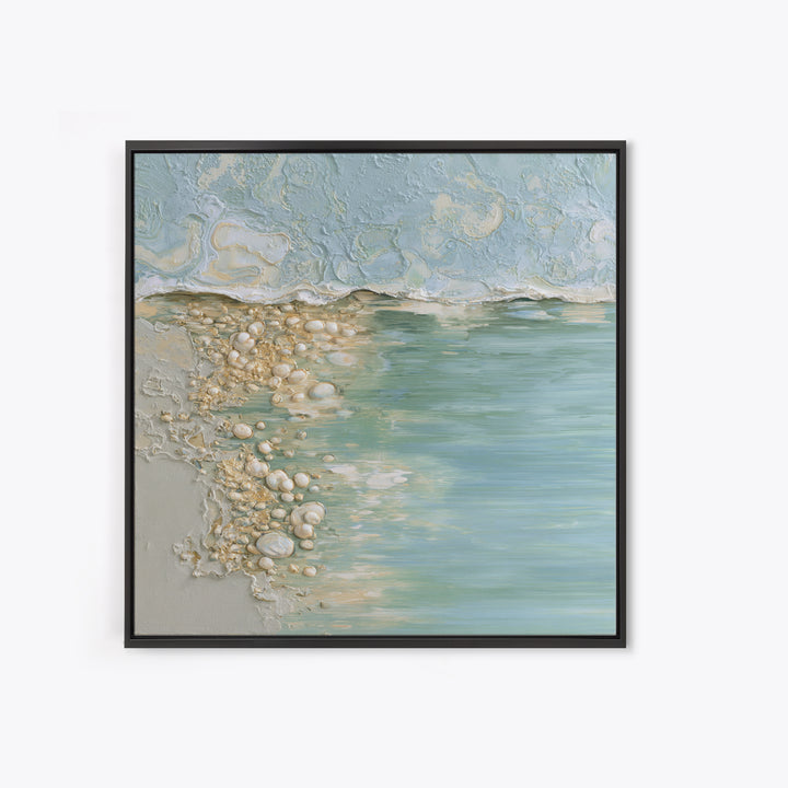 Oyster Shell Study Canvas Print, Bathroom Art, Canvas Wall Art, Bathroom Decor, Oil Painting, Spa, Bathroom Wallpaper, BAT-1x1-22