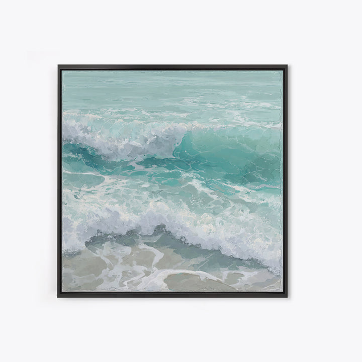 Calming Blue Ocean Wave Study Canvas Print, Bathroom Art, Funny Bathroom Art, Bathroom Decor, Fine Art, Spa, Art Print, BAT-1x1-25