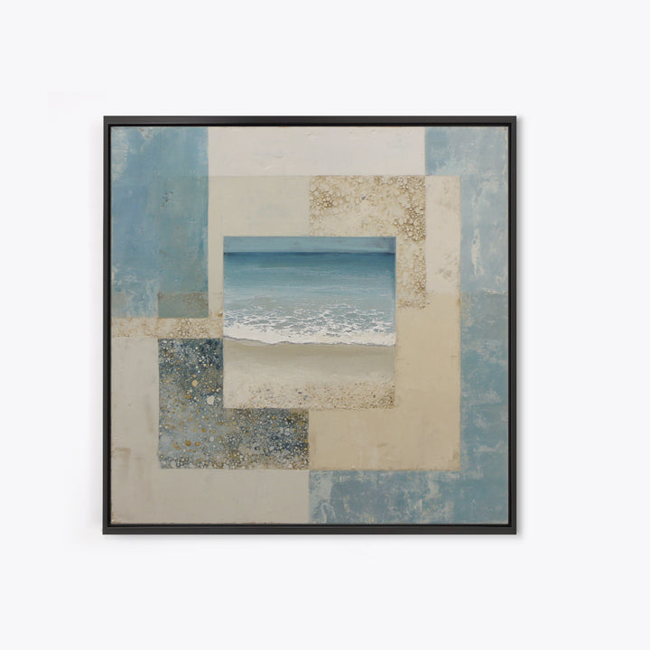 Clean Geometric Forms Canvas Print, Bathroom Art, Bathroom Wallpaper, Bathroom Decor, Abstract Art, Spa, Luxury Decor, BAT-1x1-69