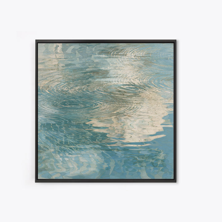 Abstract Water Ripples Canvas Print, Bathroom Art, Modern Decor, Bathroom Decor, Fine Art, Spa, Home Decor, Poster, Digital Art, BAT-1x1-77