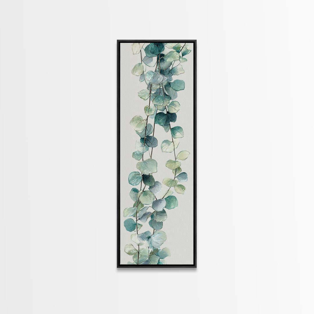 Spa Eucalyptus Branch Canvas Print, Bathroom Art, Retro Wall Art, Bathroom Decor, Fine Art, Spa, Modern Decor, Fine Art Print, BAT-1x3-14