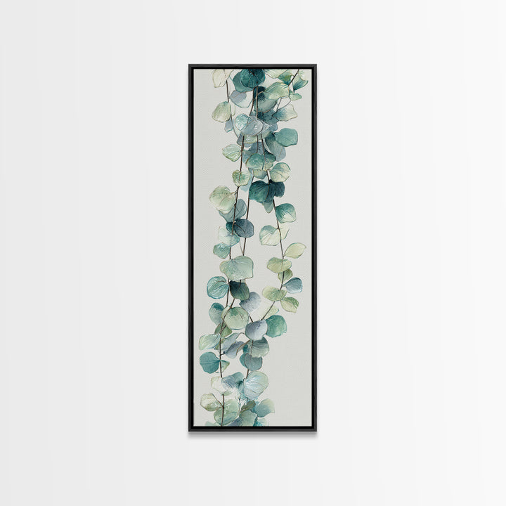 Spa Eucalyptus Branch Canvas Print, Bathroom Art, Retro Wall Art, Bathroom Decor, Fine Art, Spa, Modern Decor, Fine Art Print, BAT-1x3-14
