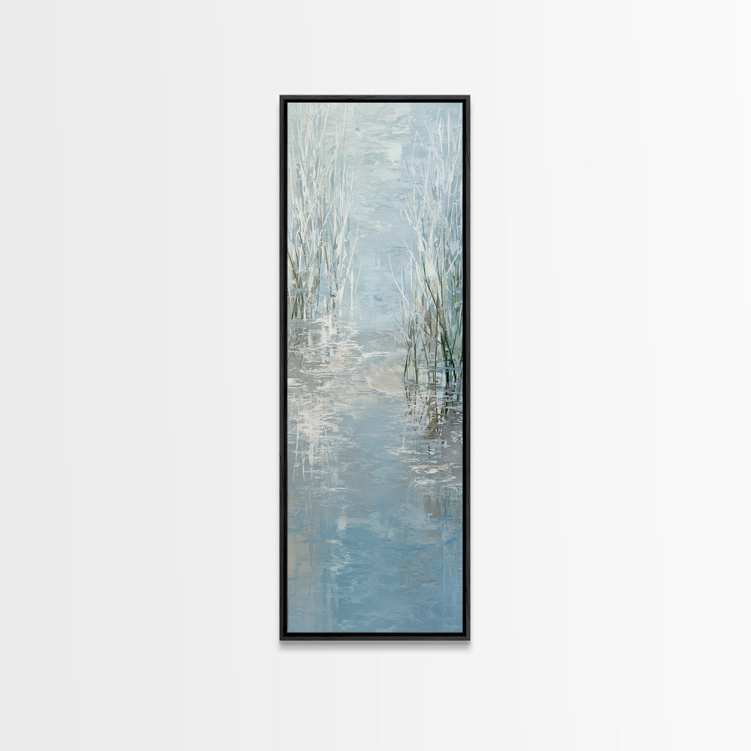 Abstract Water Ripples Canvas Print, Bathroom Art, Fine Art Print, Bathroom Decor, Abstract Art, Spa, Poster, Digital Art, BAT-1x3-65