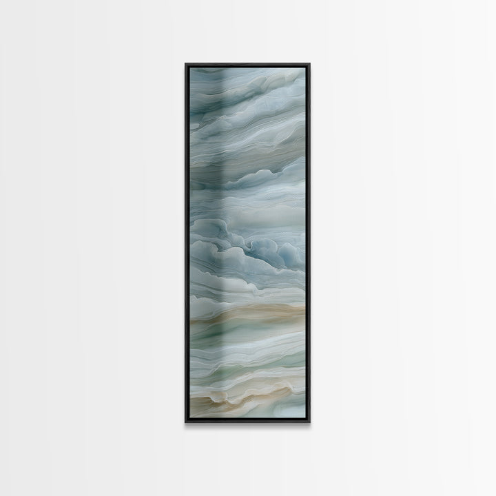 Soft Cloud and Rain Composition Canvas Print, Bathroom Art, Modern Decor, Bathroom Decor, Fine Art, Spa, Home Decor, Poster, BAT-1x3-7