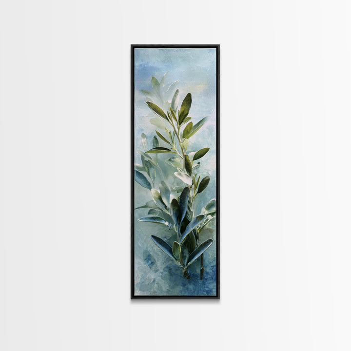Botanical Bath Herb Arrangement Canvas Print, Bathroom Art, Wall Decor, Bathroom Decor, Fine Art, Spa, Contemporary Art, BAT-1x3-77