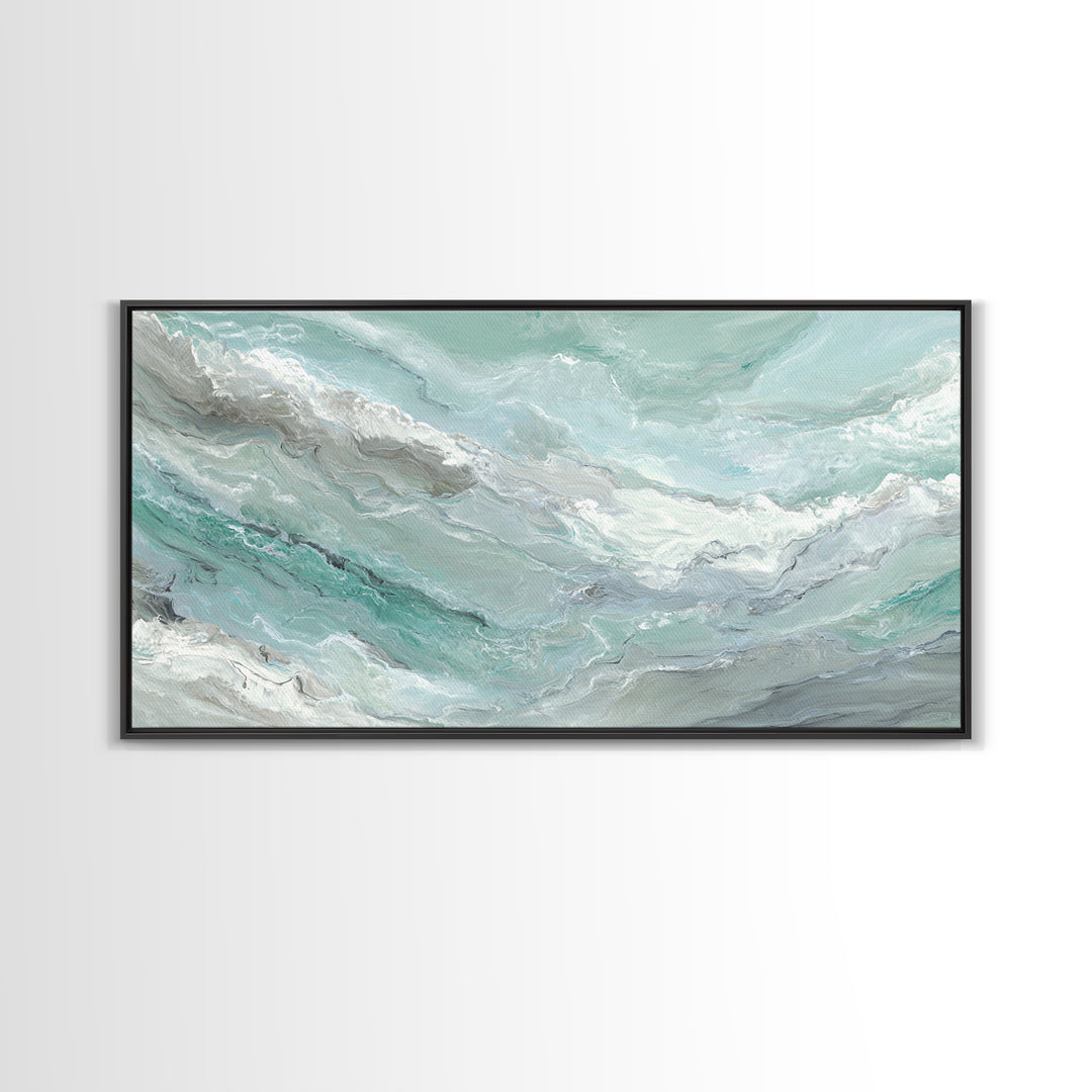 Abstract Marble Texture Canvas Print, Bathroom Art, Contemporary Art, Bathroom Decor, Abstract Art, Spa, Framed Wall Art, BAT-2x1-36