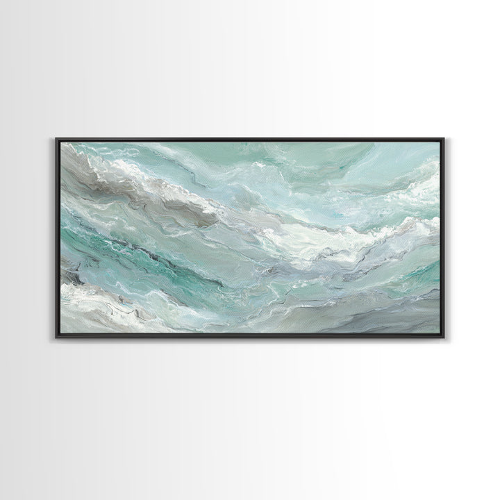 Abstract Marble Texture Canvas Print, Bathroom Art, Contemporary Art, Bathroom Decor, Abstract Art, Spa, Framed Wall Art, BAT-2x1-36