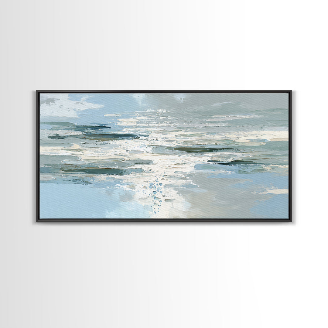 Abstract Water Ripples Canvas Print, Bathroom Art, Wall Art, Bathroom Decor, Abstract Art, Spa, Dog Portrait, Canvas Wall Art, BAT-2x1-49