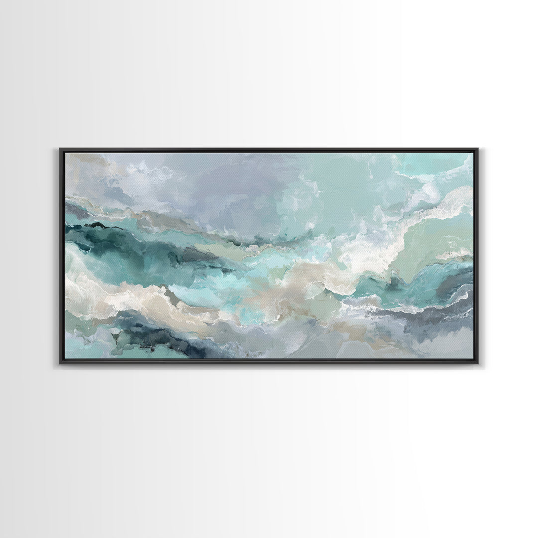 Abstract Marble Texture Framed Canvas Print, Bathroom Art, Bathroom Prints, Bathroom Decor, Abstract Art, Spa, Trendy Wall Art, BAT-2x1-84