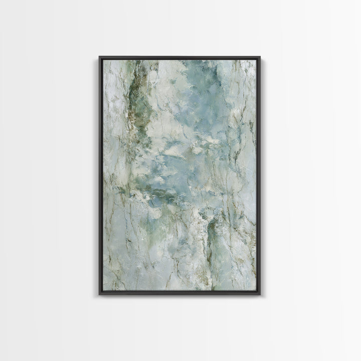 Abstract Marble Texture Framed Canvas Print, Bathroom Art, Dopamine Decor, Bathroom Decor, Abstract Art, Spa, Halloween Art, BAT-2x3-24
