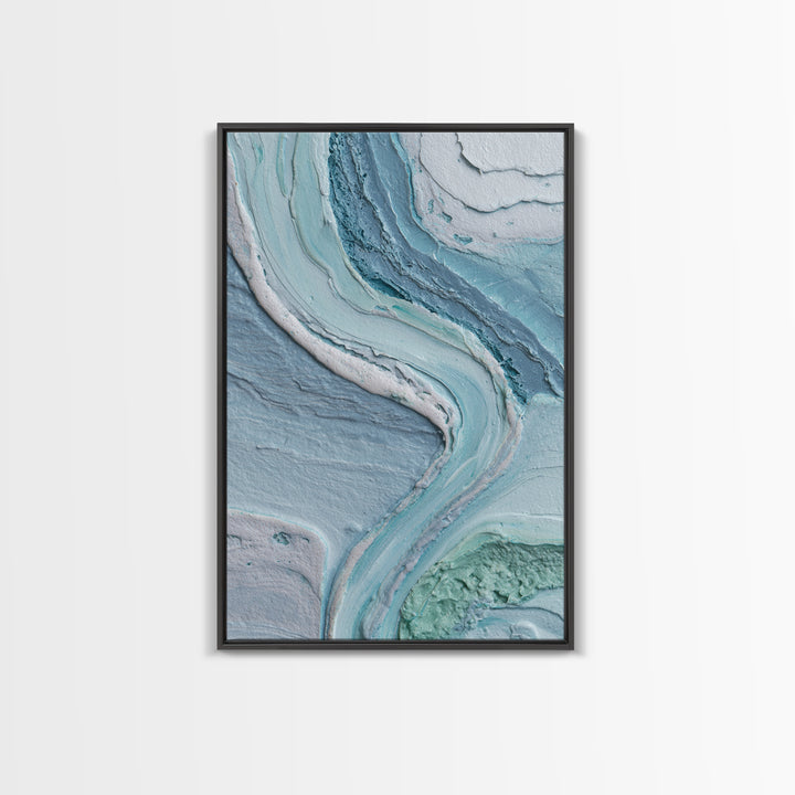 Soft Cloud and Rain Composition Framed Canvas Print, Bathroom Art, Bathroom Wall Decor, Bathroom Decor, Fine Art, Spa, BAT-2x3-3